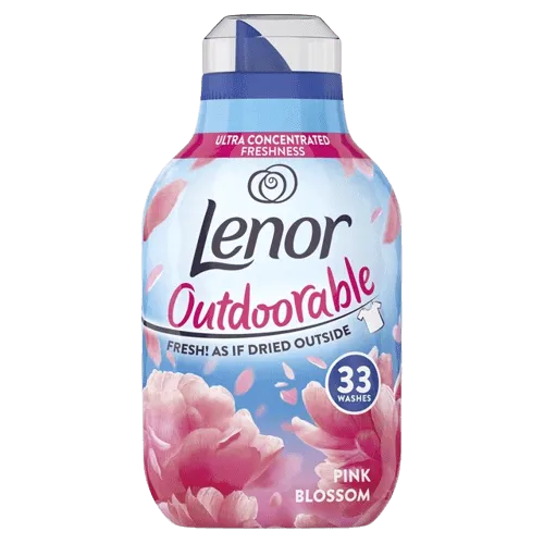 Lenor Outdoorable Pink Blossom Fabric Conditioner 462ml, 33 Washes