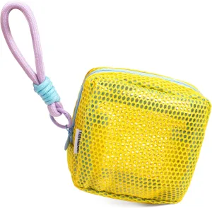 LETGO Mesh Makeup Bag Mesh Cosmetic Bag Travel Toiletry Bag Pouch with Zipper Mini Cute Makeup Cosmetic Travel Toiletry Purse Bag for Travel Accessories (Yellow)