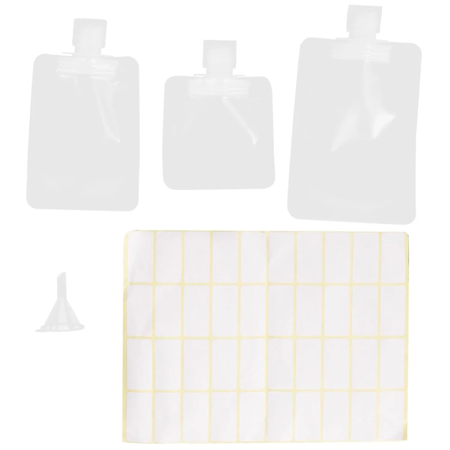 LIFKOME 1 Set Travel Lotion Refill Bag Makeup Travel Bag Toiletry and Reusable Pouches Makeup Bag Small Cream Moisturizing Clear Makeup Bags Dispenser Empty Face Toiletries Stickers