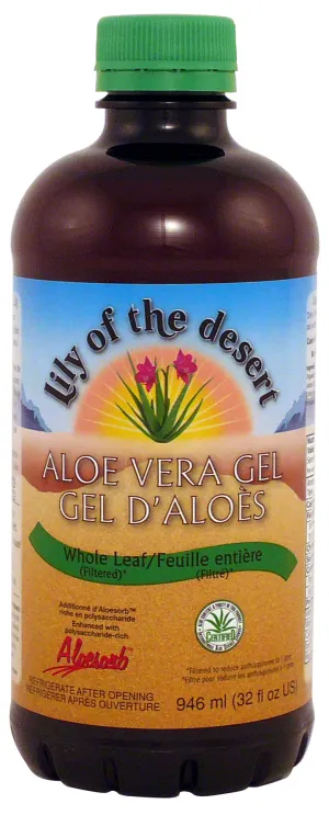 Lily of the Desert Aloe Vera Gel Whole Leaf (946ml)