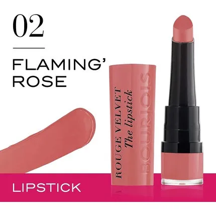 Lipstick Rouge Velvet 02 Flaming Rose, Bourjois