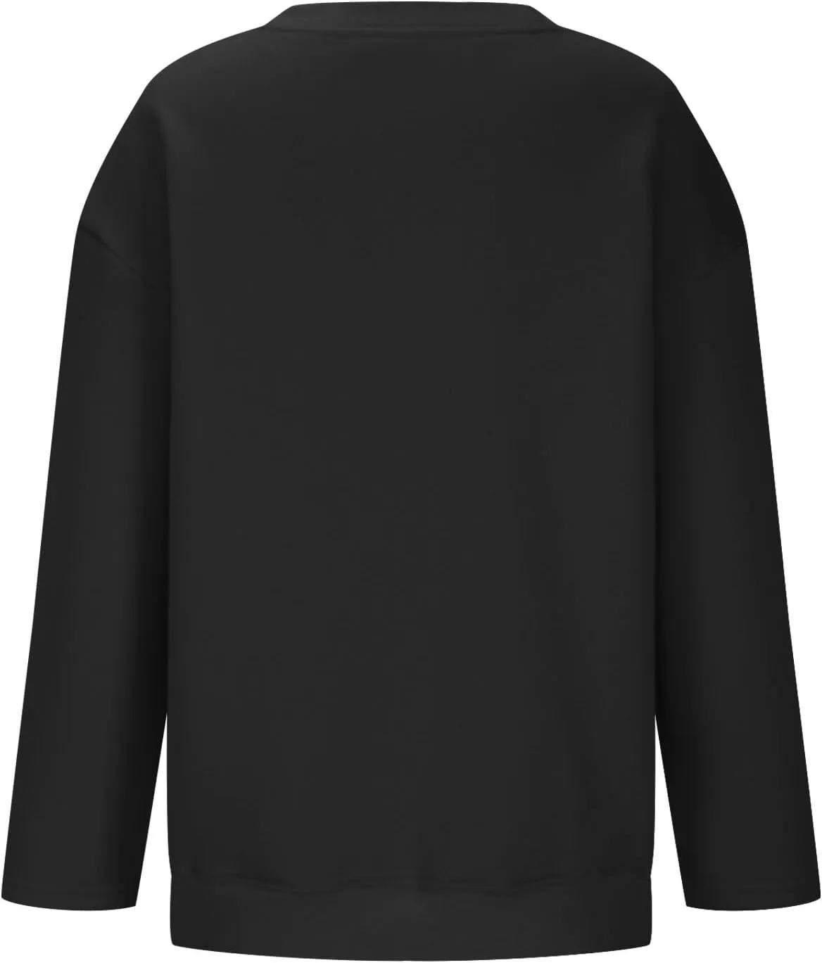 Long Sleeve Oversized Hoodies Sweatshirts For Women Winter Crew Neck Long Sleeve Pullover Tunic Teen Tops Clothes