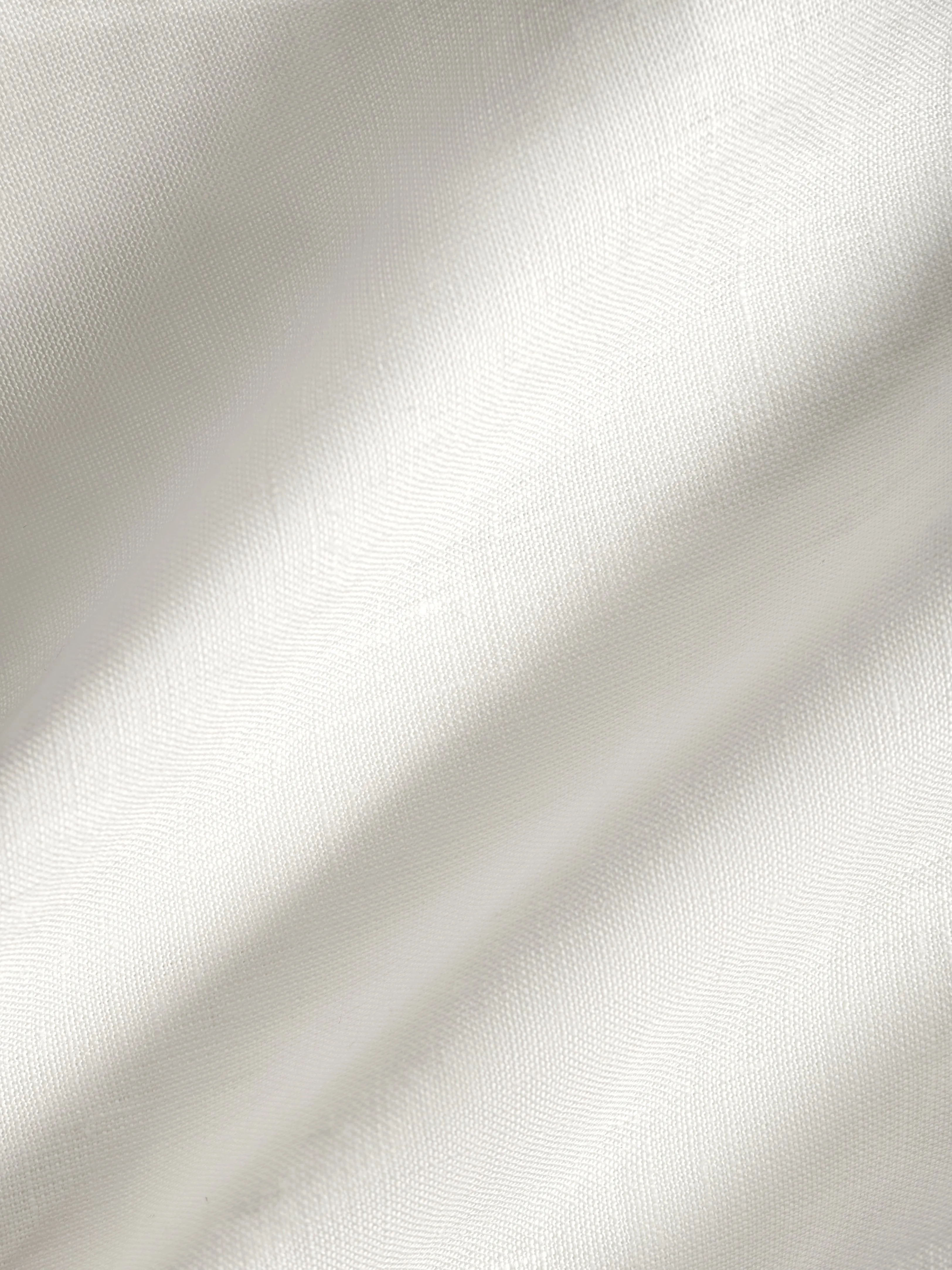 Mens Aloe Linen Camp Collar Shirtoff-white