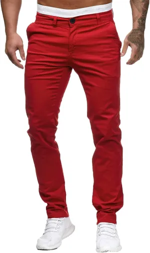 Men's Casual Pants High Waist Zip Off Straight Leg Pants Casual Slim Fit Lightweight Chino Golf Pants Pencil Trousers
