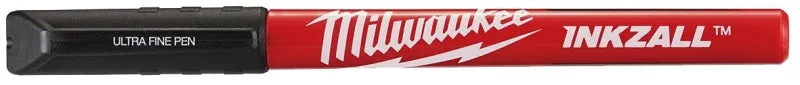 Milwaukee INKZALL Series 48-22-3164 Ultra-Fine Point Pen, Black, 5.1 in L, Plastic Barrel :CD 4: QUANTITY: 1
