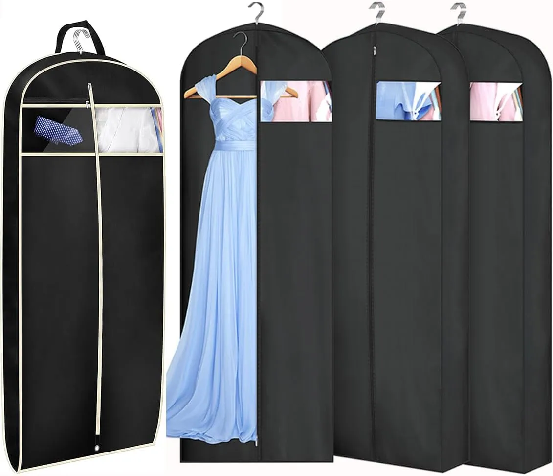 MISSLO 50" Gusseted Travel Garment Bag   Garment Bags for Hanging Clothes