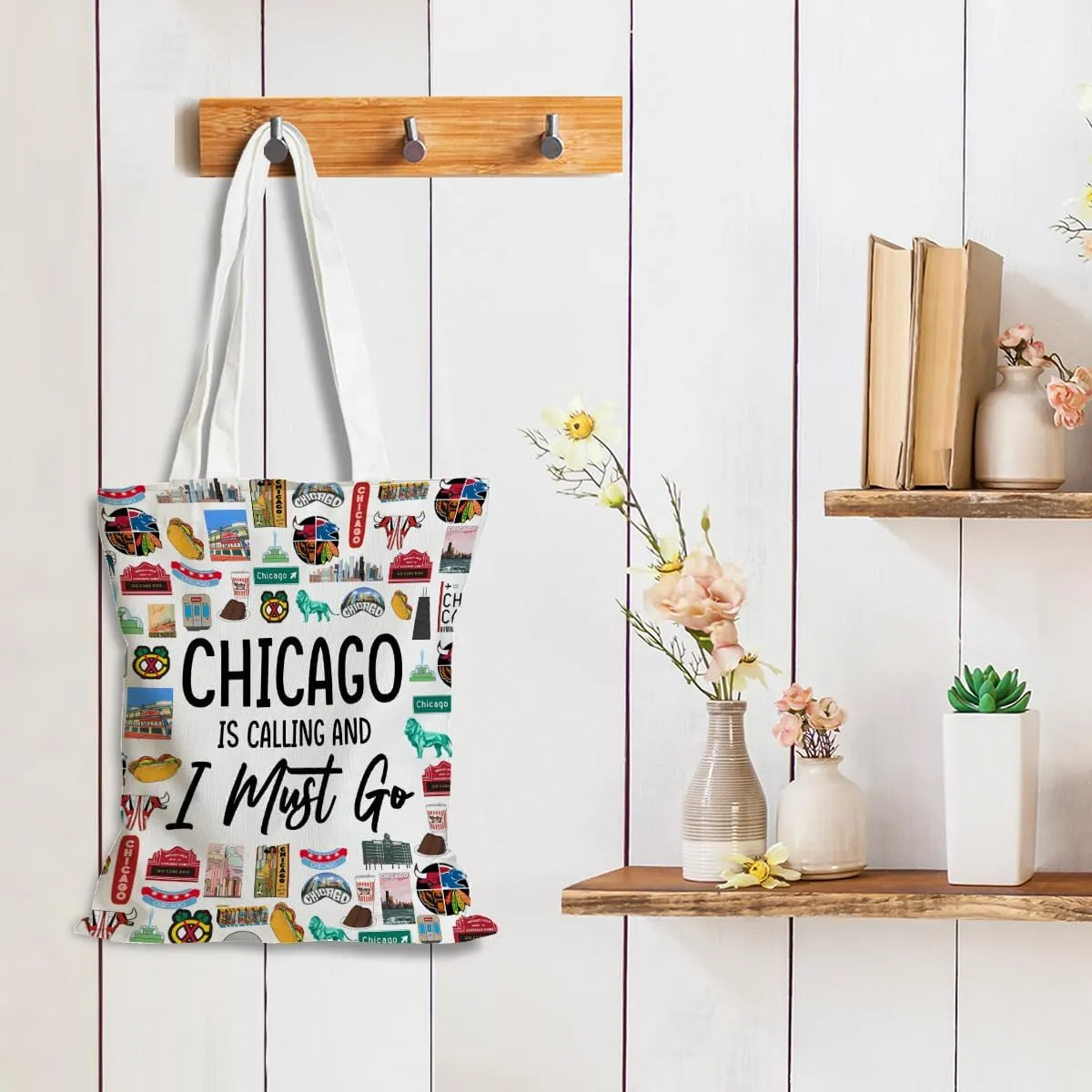 New York Chicago Nashville Paris Italy Los Angeles Las Vegas Lover Gifts Tote Bag Beach Bag Travel Souvenir Gift