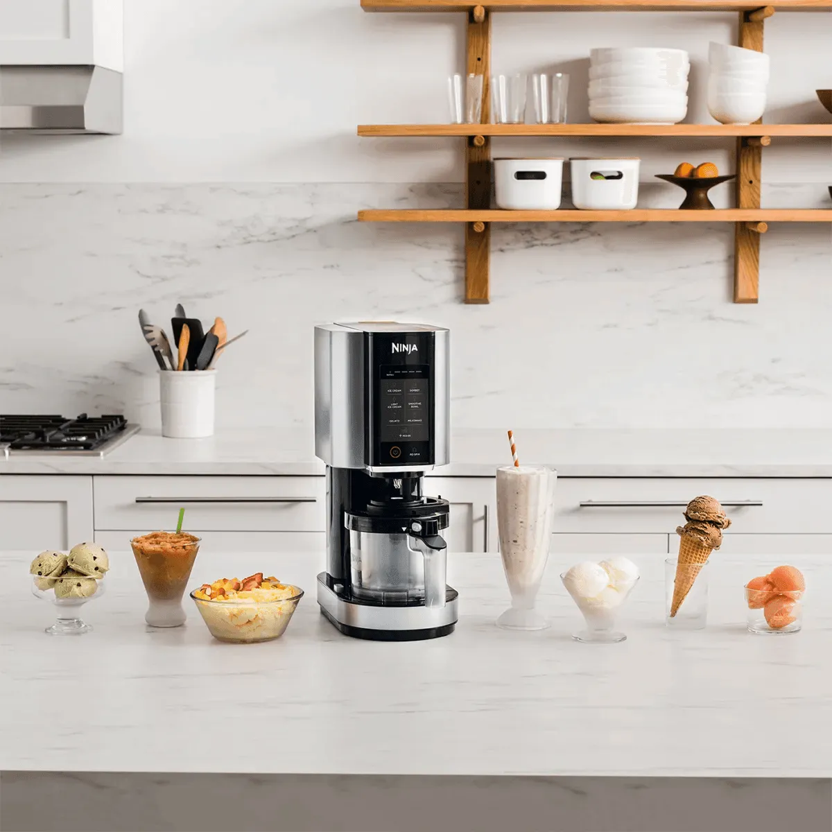 Ninja CREAMi Ice Cream & Frozen Dessert Maker - Black & Grey | NC300UK