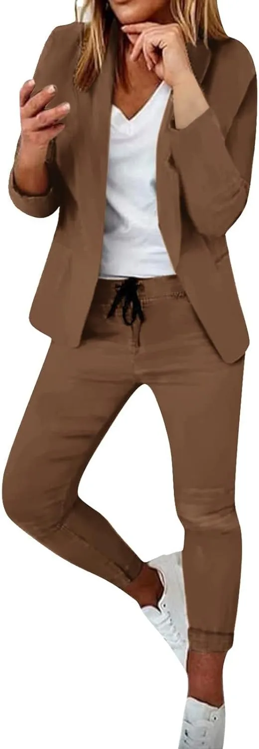 Oprah's Favorite Things 2025 Blazer Set For Women Long Sleeve Dressy Office Suits Elegant Casual Business Sets Clothes