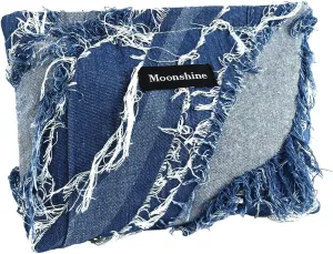 PLwelth Denim Makeup Bag for Women Girls Large Cosmetic Bag Jean Tote Bags Denim Pattern Makeup Toiletry Purse Travel Canvas Make Up Organizer Tool Pouch Cute Aesthetic Accessories Storage