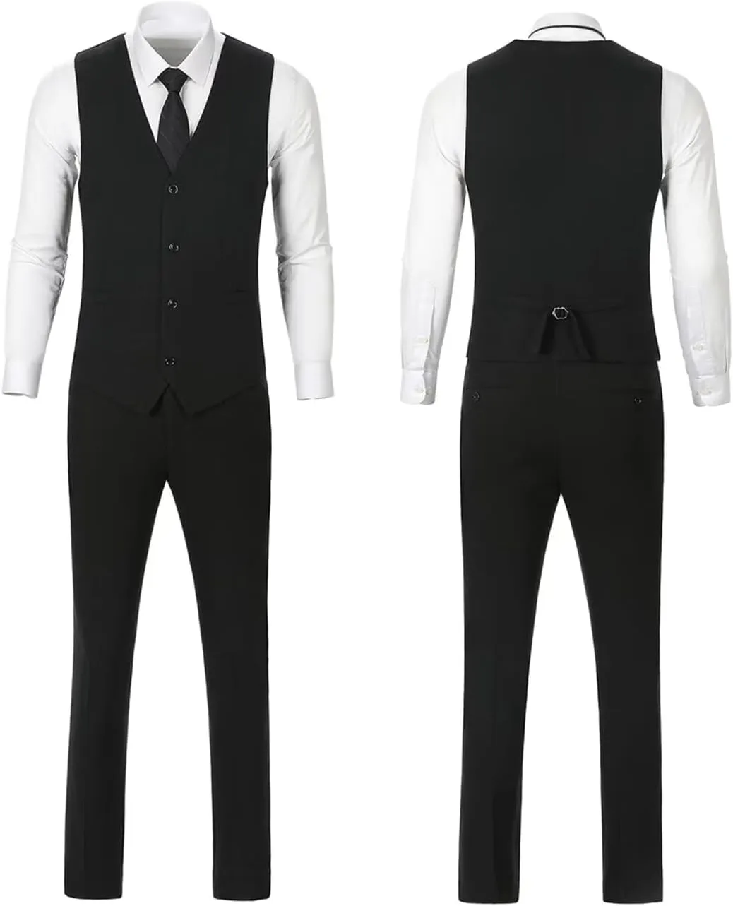 Retro Mens 3 Piece Suit Tweed Herringbone Slim Fit Suits Groomsmen Brown Tuxedos Set Prom Jacket Blazer Vest Pants for Men