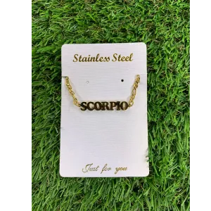 Scorpio Zodiac Anklet