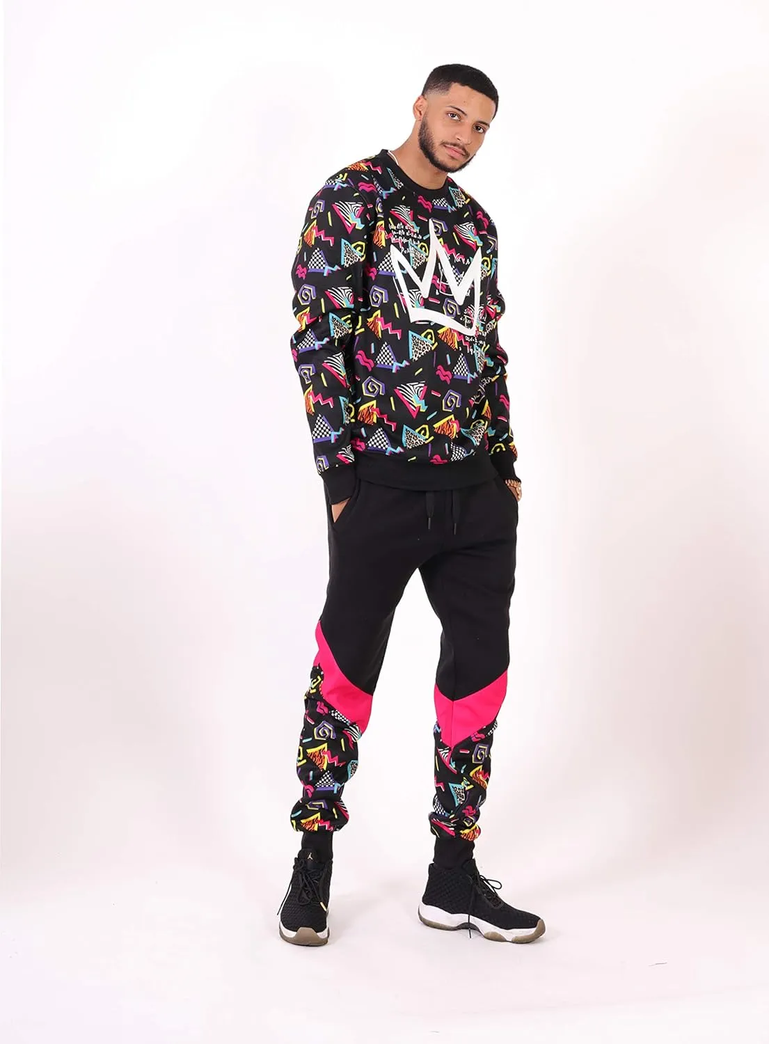 SCREENSHOT Mens Premium Hip Hop Fashion Pockets Fleece Pants