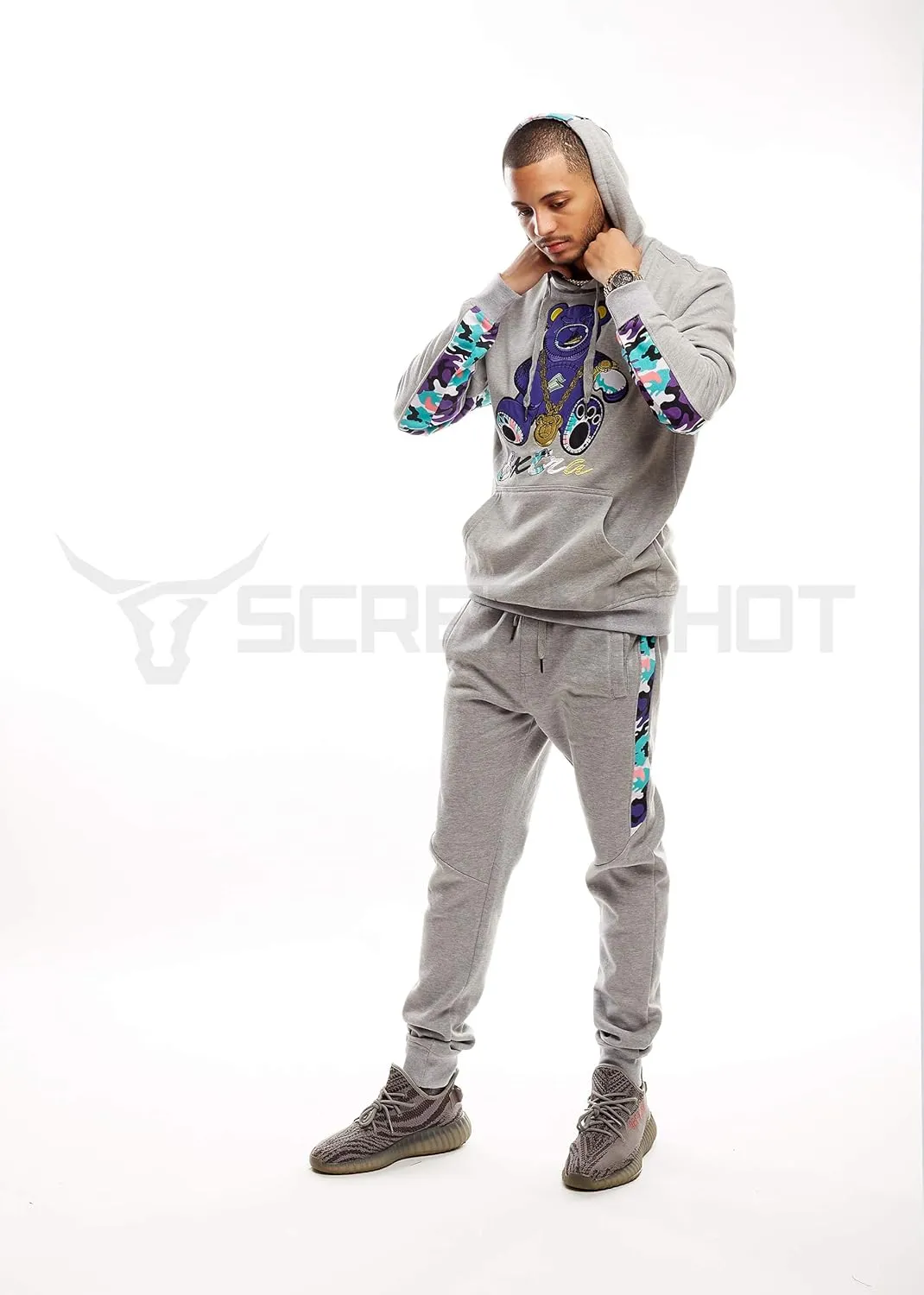 SCREENSHOT Mens Premium Hip Hop Fashion Pockets Fleece Pants