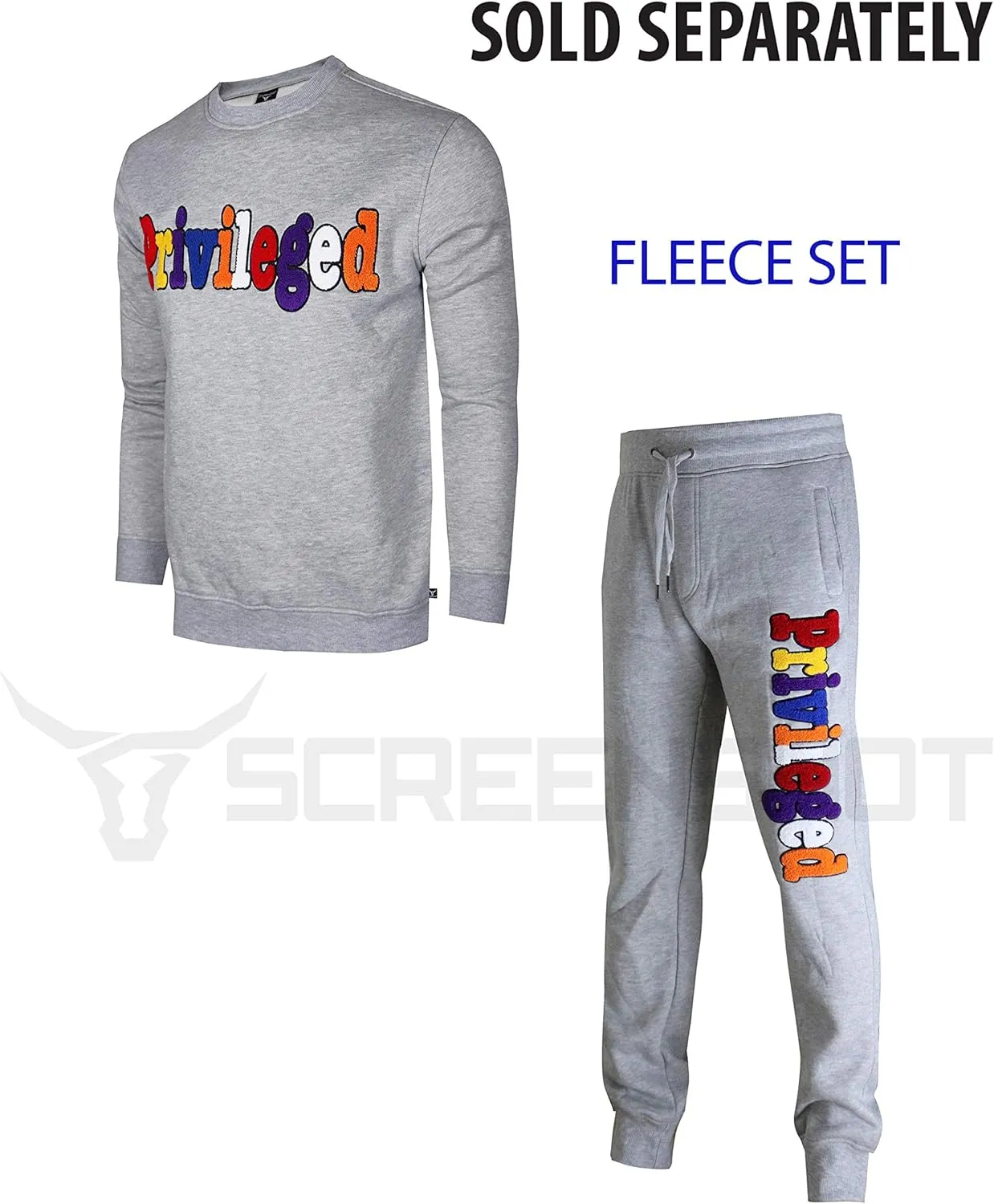 SCREENSHOT Mens Premium Hip Hop Fashion Pockets Fleece Pants