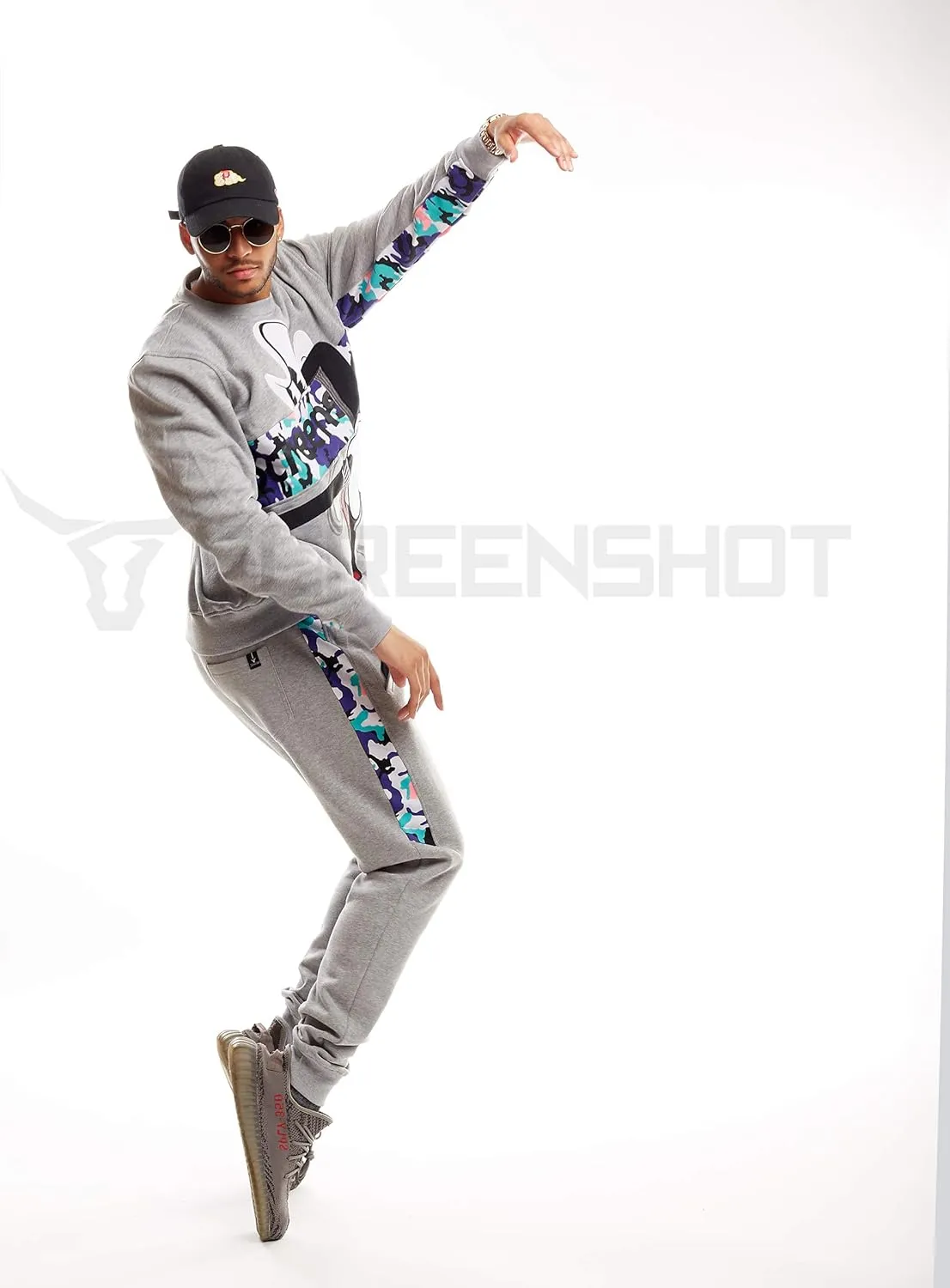 SCREENSHOT Mens Premium Hip Hop Fashion Pockets Fleece Pants