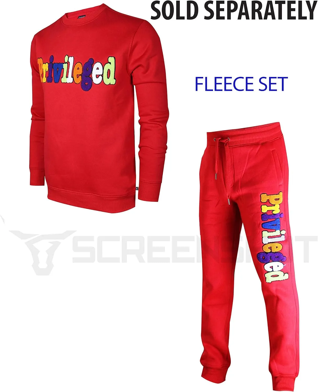 SCREENSHOT Mens Premium Hip Hop Fashion Pockets Fleece Pants