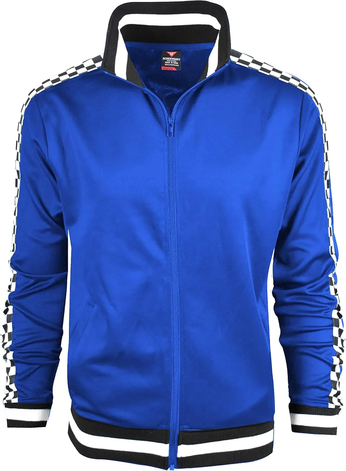 SCREENSHOT-Track Jacket Mens Urban Hip Hop Premium Track Jacket - Slim Fit Side Taping Sportswear Urbanwear Streetwear Top