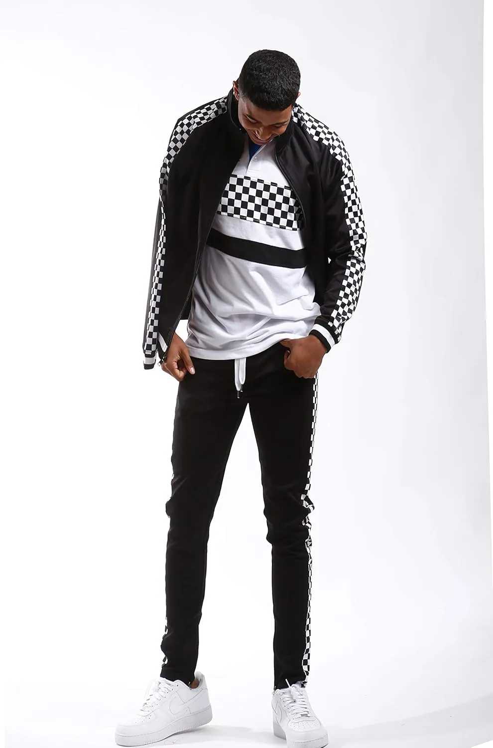 SCREENSHOT-Track Jacket Mens Urban Hip Hop Premium Track Jacket - Slim Fit Side Taping Sportswear Urbanwear Streetwear Top