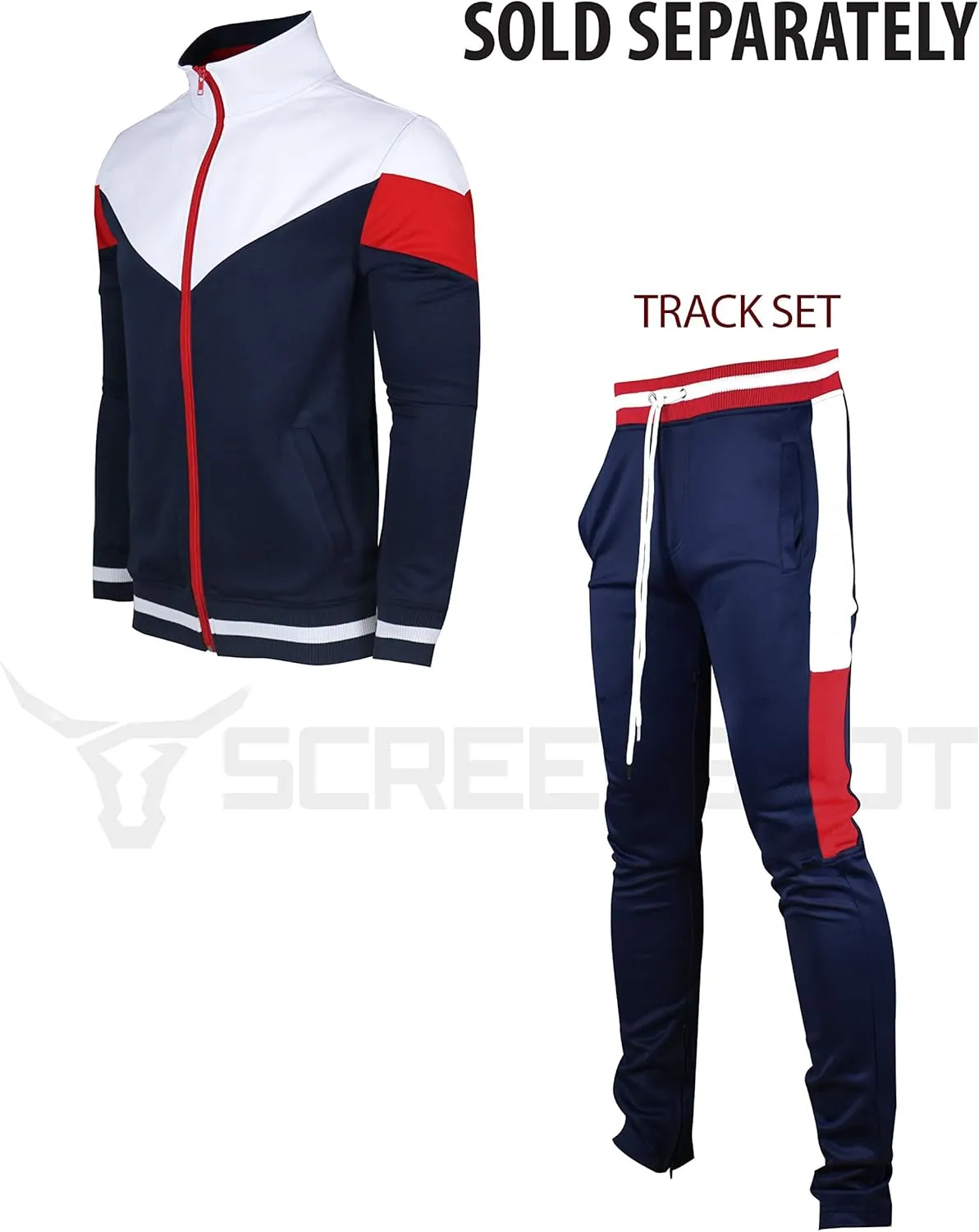 SCREENSHOT-Track Jacket Mens Urban Hip Hop Premium Track Jacket - Slim Fit Side Taping Sportswear Urbanwear Streetwear Top