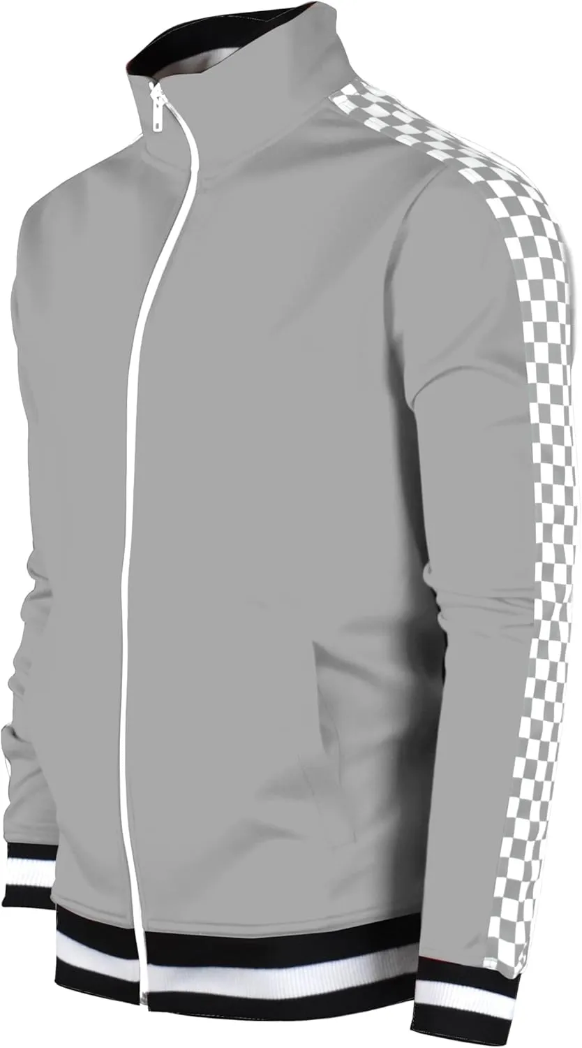 SCREENSHOT-Track Jacket Mens Urban Hip Hop Premium Track Jacket - Slim Fit Side Taping Sportswear Urbanwear Streetwear Top