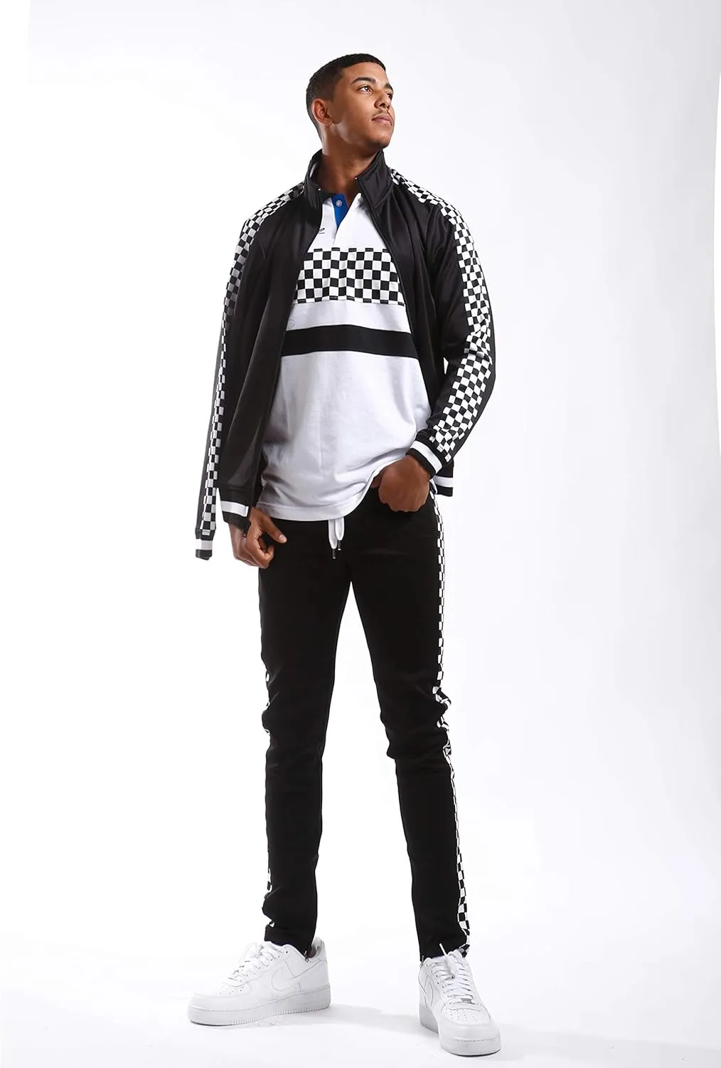 SCREENSHOT-Track Jacket Mens Urban Hip Hop Premium Track Jacket - Slim Fit Side Taping Sportswear Urbanwear Streetwear Top