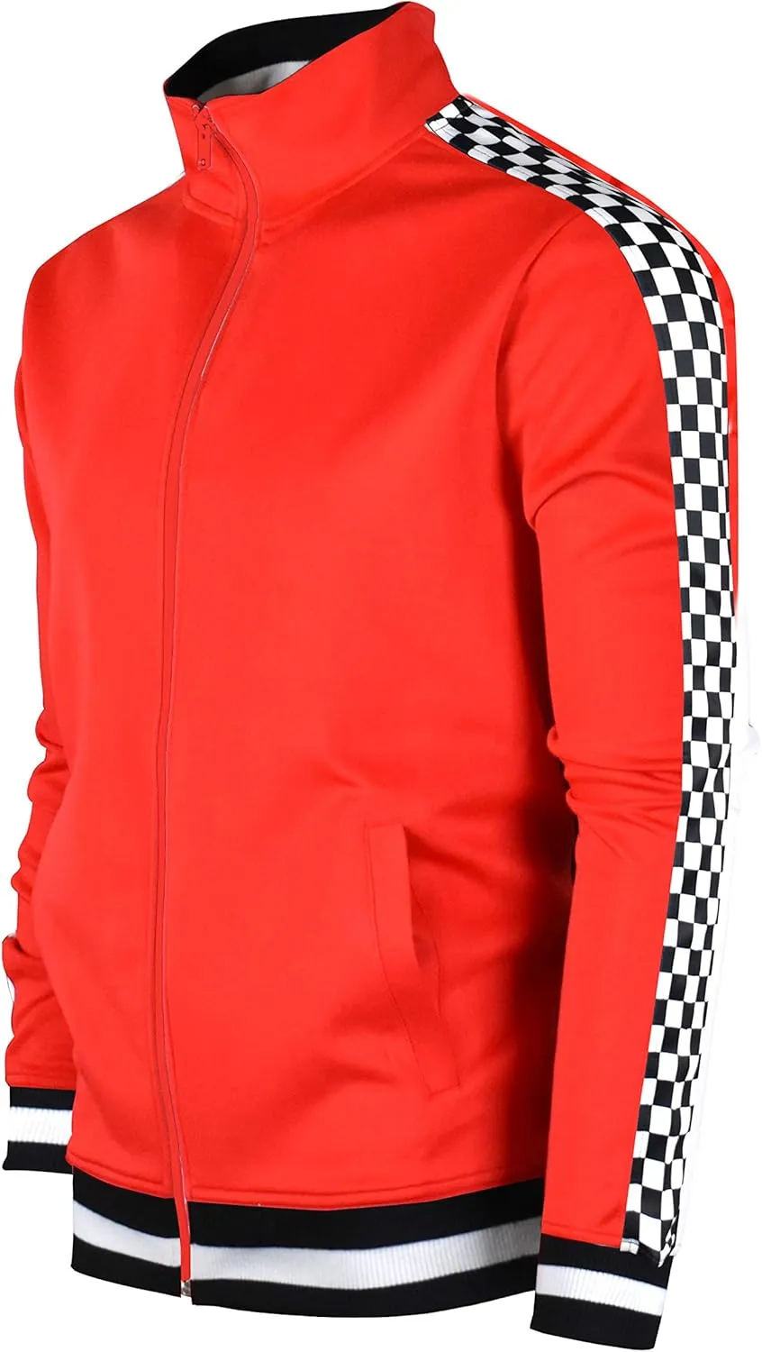 SCREENSHOT-Track Jacket Mens Urban Hip Hop Premium Track Jacket - Slim Fit Side Taping Sportswear Urbanwear Streetwear Top