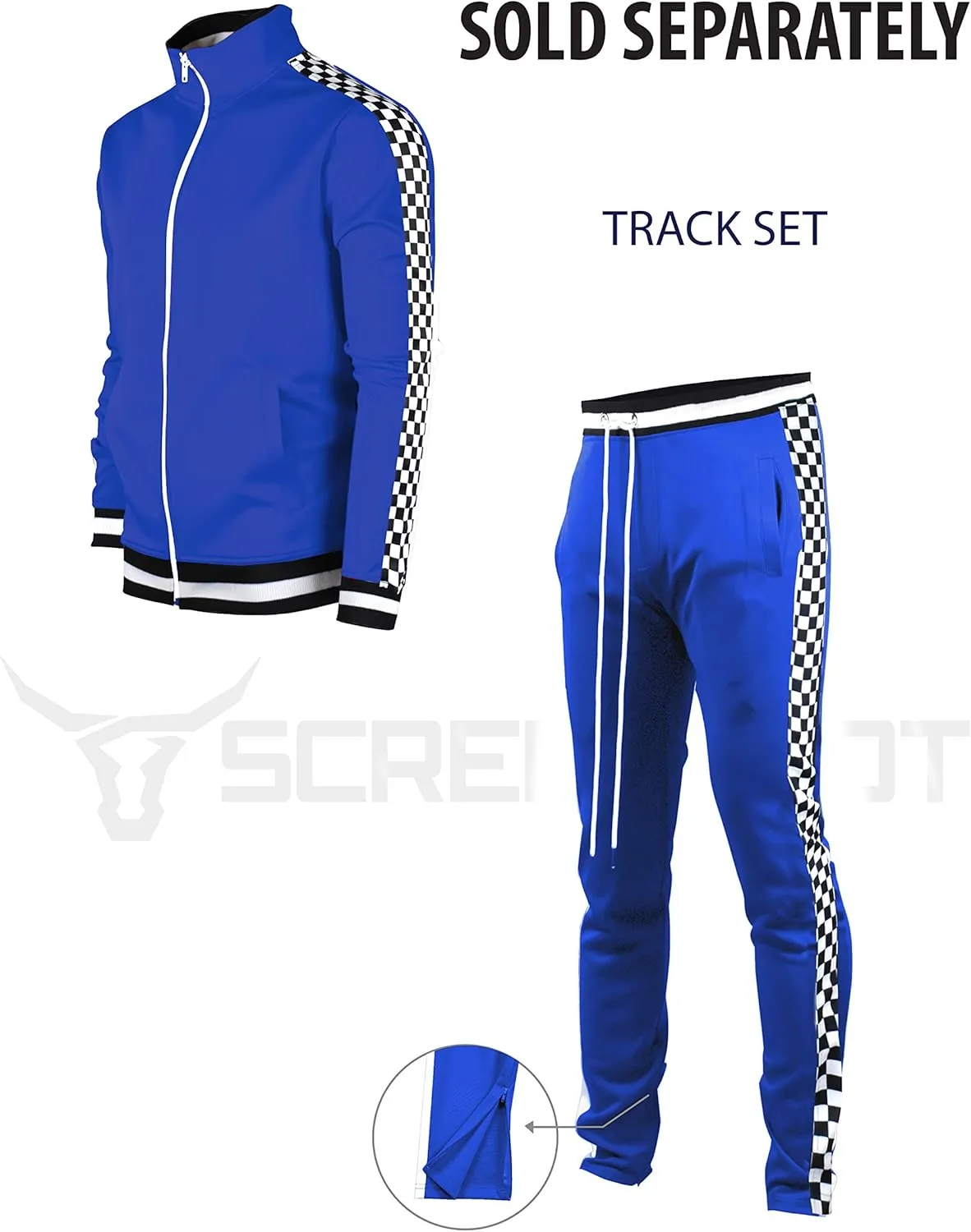 SCREENSHOT-Track Jacket Mens Urban Hip Hop Premium Track Jacket - Slim Fit Side Taping Sportswear Urbanwear Streetwear Top
