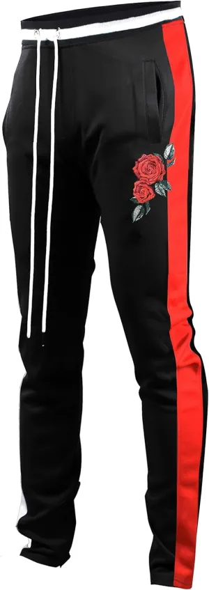 SCREENSHOT-Track Pants S41700 Mens Premium Slim Fit Athletic Fitness Fashion Urban Lifestyle Streetwear Bottoms
