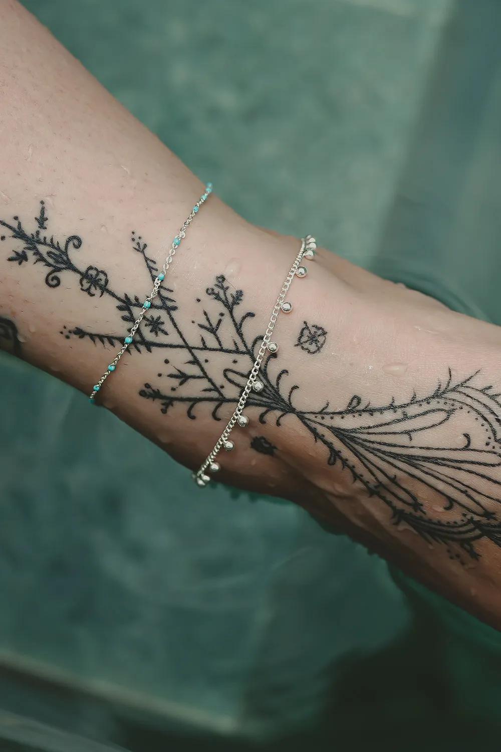 Silver Breeze Anklet
