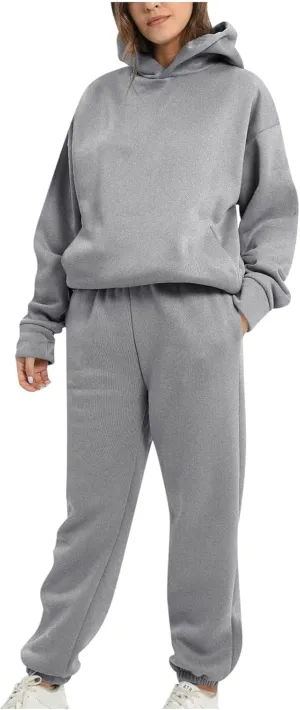 SMIDOW Sweatshirt Sets for Women Hoodie Sweatshirt Matching Sweatpants Lounge Set Fashion Loungewear Y2K Clothes