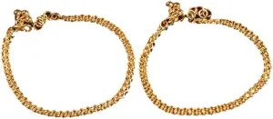Sterling Gold Plated Anklets - Sterling Silver