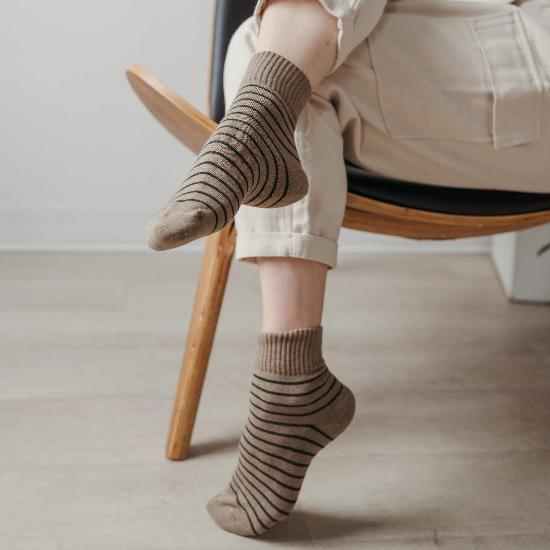 Striped & Solid Pima Socks  2 Pack