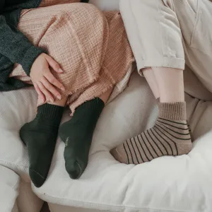 Striped & Solid Pima Socks  2 Pack