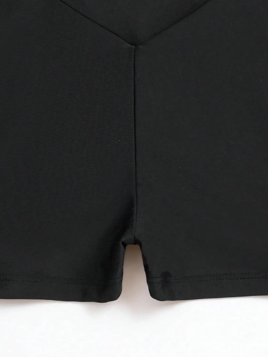 SweatyRocks Women's Solid High Waist Bikini Bottom Crossover High Cut Swimsuit Swim Shorts