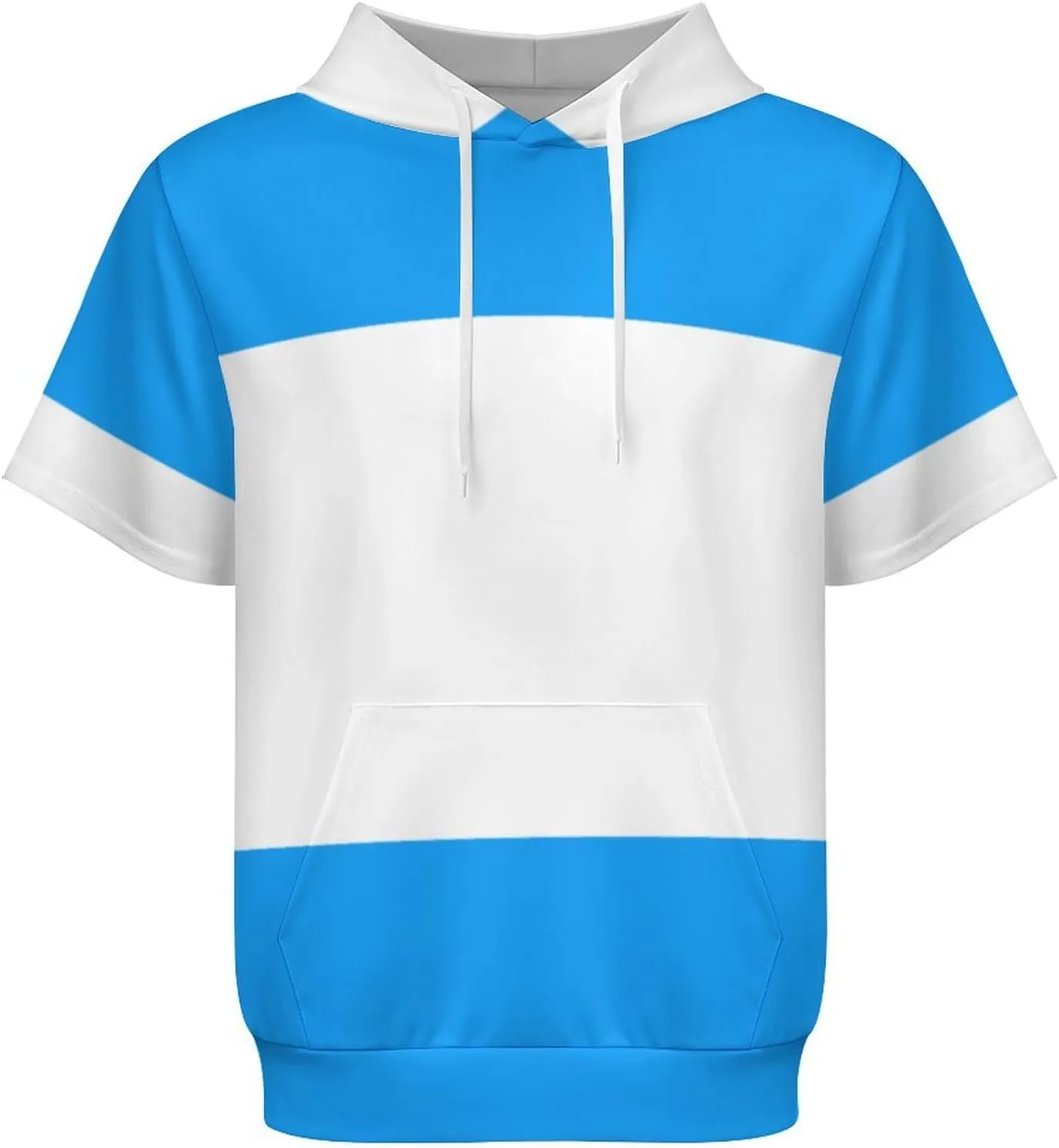 TAIZIYEAH Puerto Rico Flag-Frog Short Sleeved Hoodie Mens Short Sleeve Hoodie Sweatshirts Drawstring Pullover Unique
