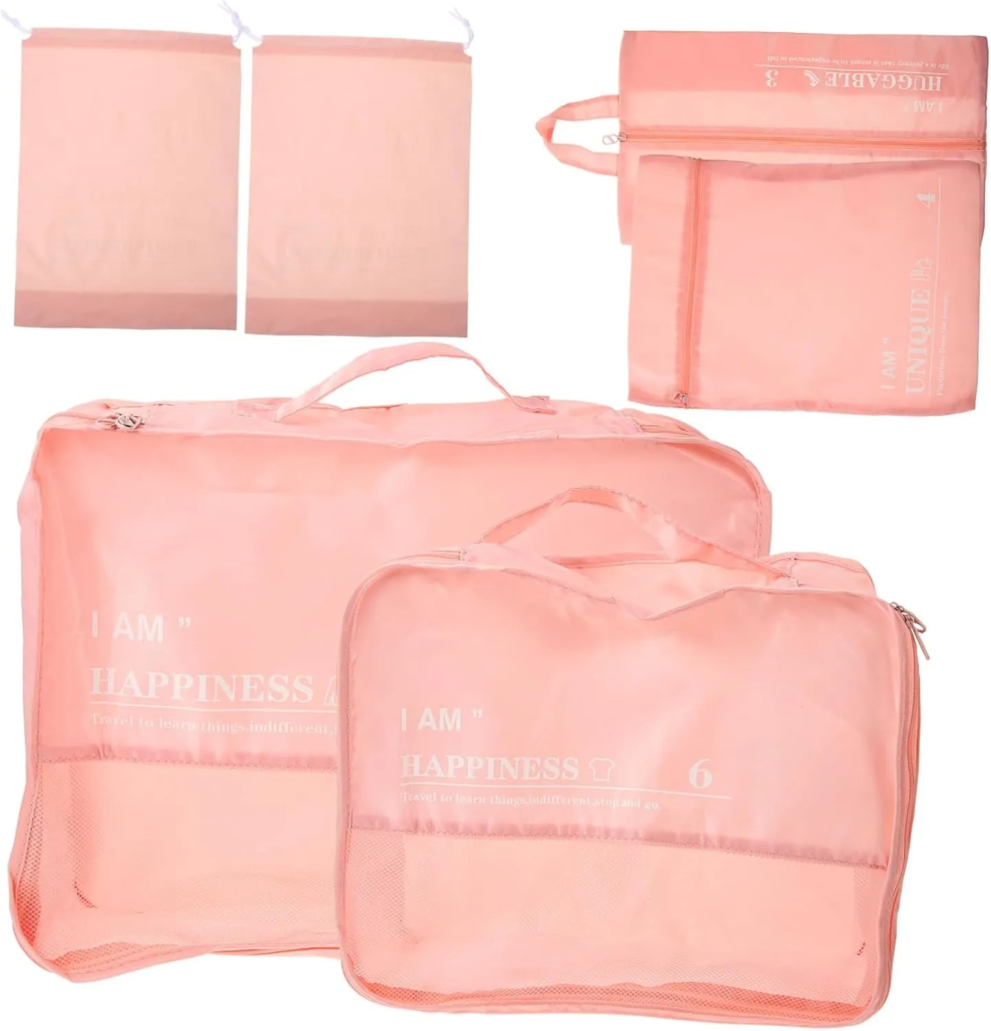 TENDYCOCO 1 Set Foldable Storage Box Shoe Storage Pouch Cosmetics Pouch Clothes Bags Traveling Makeup Bag Garment Bag for Travel Clothes Organizer Suitcase Laundry Storage Bag Polyester