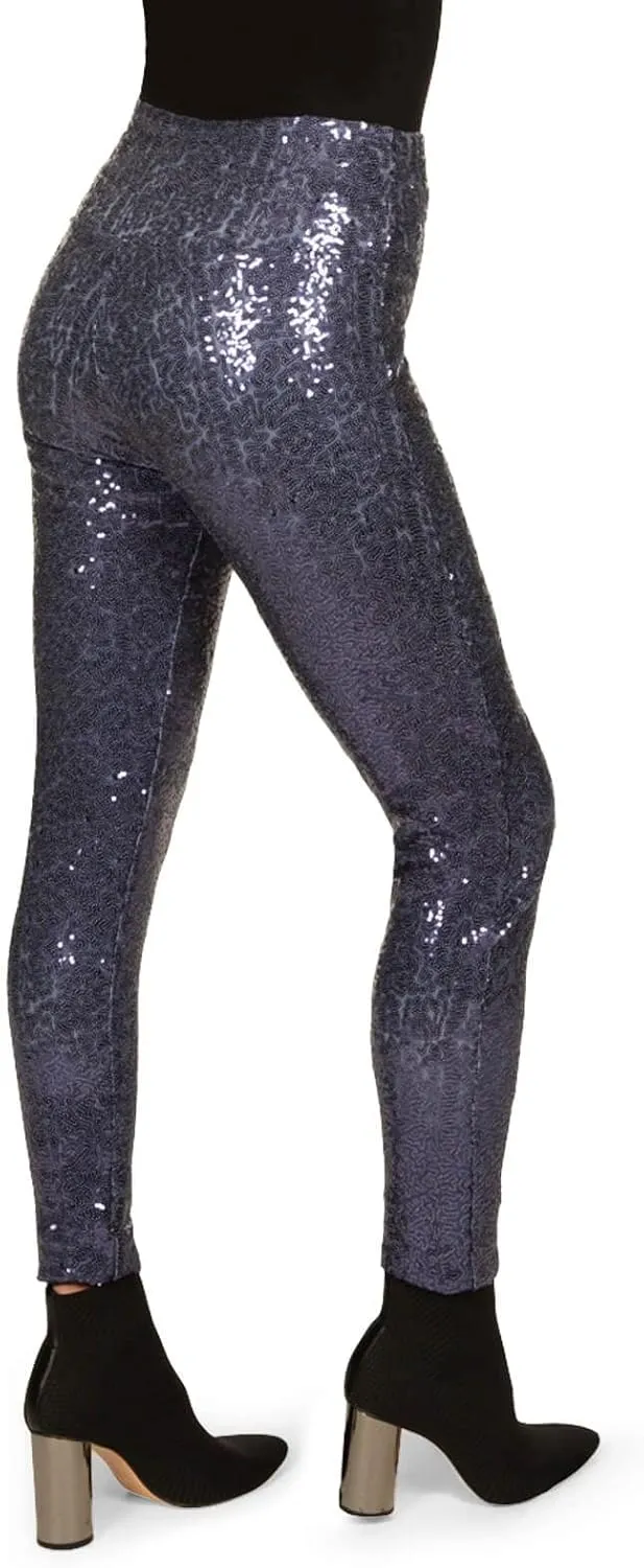 Tipsy Elves Shiny Sequin Leggings for Women for Holiday Outfits and Beyond