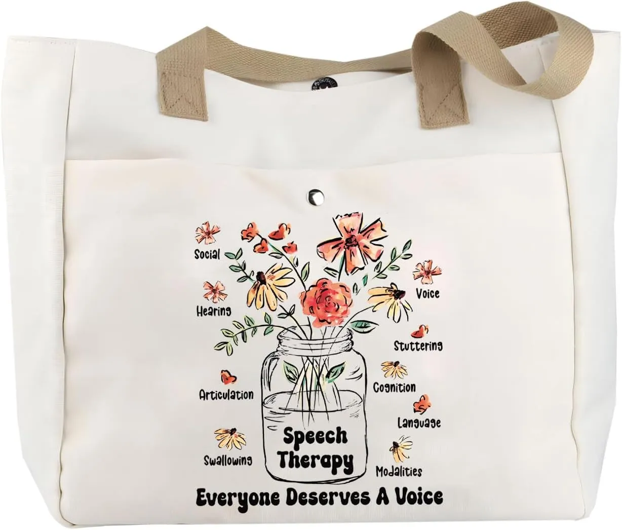 TOBGBE Speech Therapy Shopping Bag SLP Gift SLP Appreciation Gift Speech Language Pathologist Gift OT Graduation