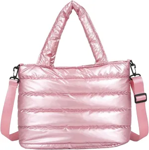 Tote Bag For Women Work Large Quilted Shoulder Bag Carryall Puffer Hobo Bag For Family Friends Travel College