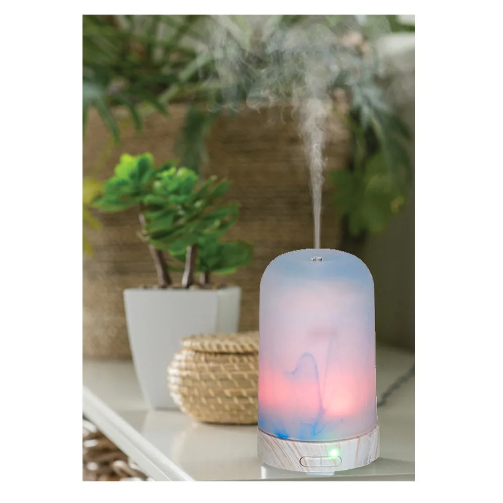 Ultrasonic Essential Oil Diffuser Aromatherapy Cool Mist Glass Humidifier Colors