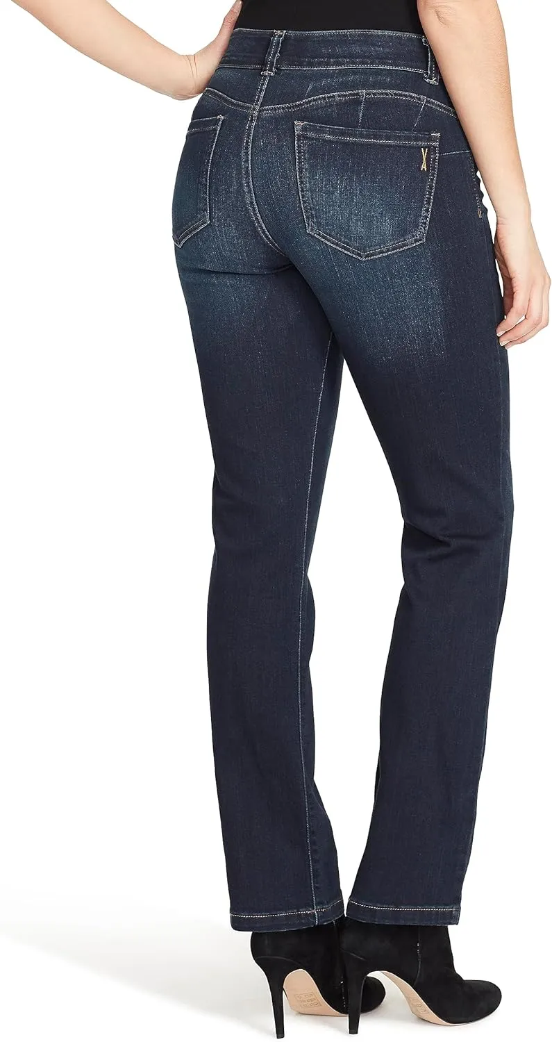 Vintage America Blues Women's F'ab Body Sculpt Straight Leg Denim Jean Pants