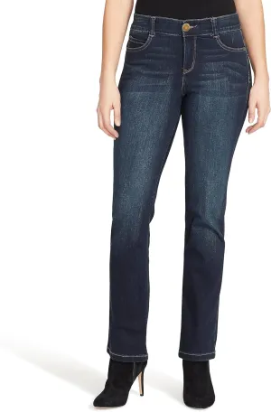 Vintage America Blues Women's F'ab Body Sculpt Straight Leg Denim Jean Pants