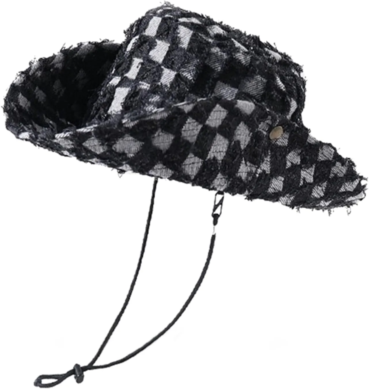 Wide Brim Bucket Sun Hat Packable Cotton Denim Cowboy Sun Hat for Women Men Summer Outdoor Fisherman Cap