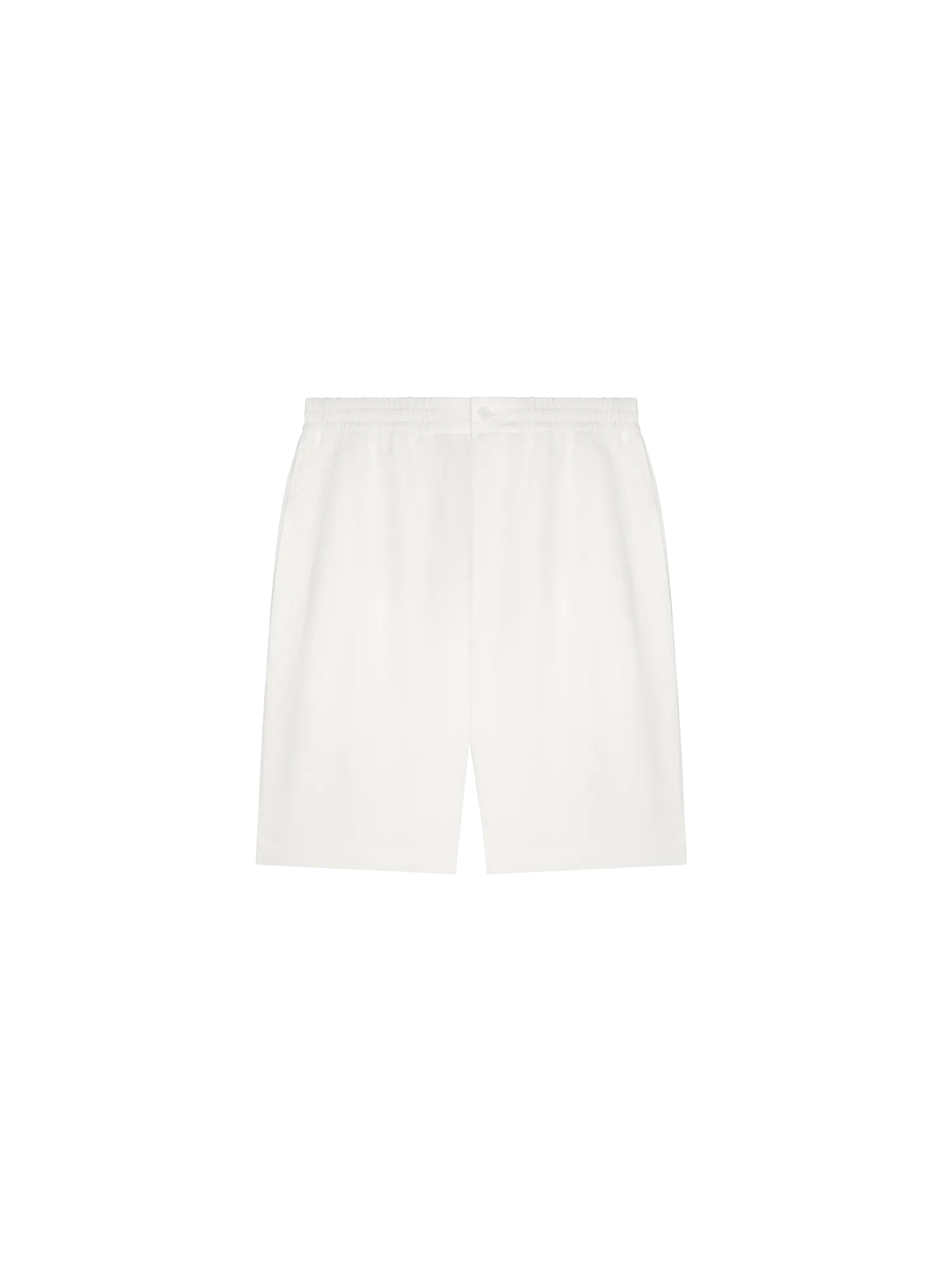 Womens Aloe Linen Long Shortsoff-white