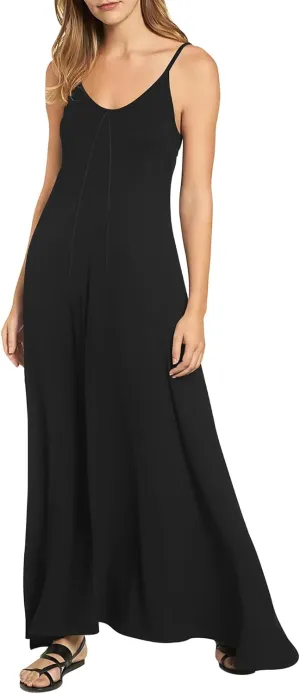 ZAFUL Women's 2025 Summer Casual A-Line Maxi Dress Sleeveless Halter Spaghetti Strip Loose Long Flowy Beach Dresses