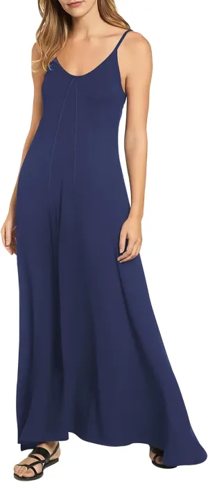 ZAFUL Women's 2025 Summer Casual A-Line Maxi Dress Sleeveless Halter Spaghetti Strip Loose Long Flowy Beach Dresses